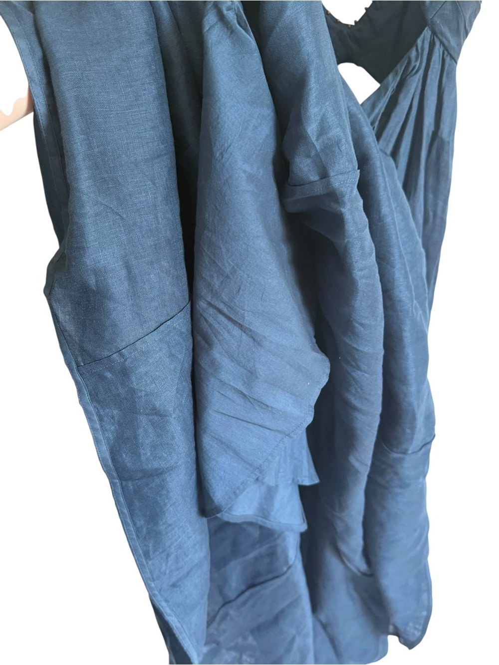 ZIMMERMAN Navy Cutout Maxi Dress with Spaghetti Straps - Picture 12 of 15